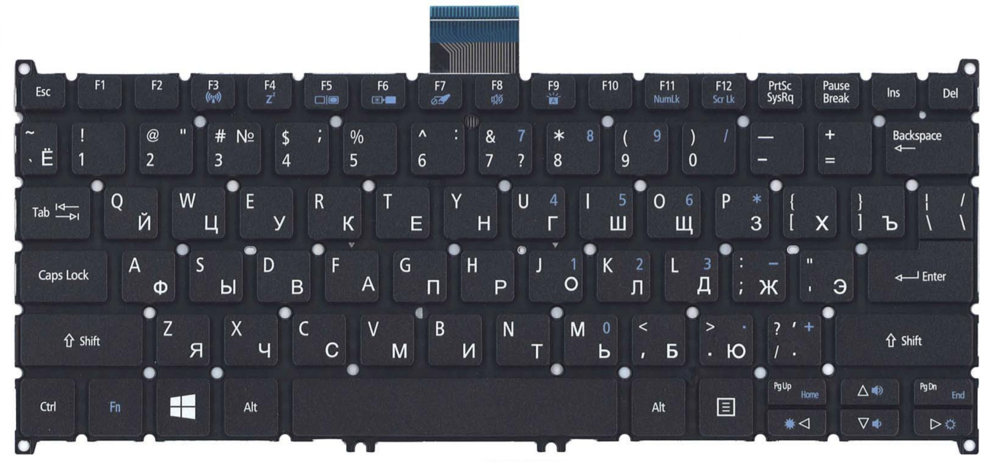 Клавиатура Acer Aspire V3-372 OEM