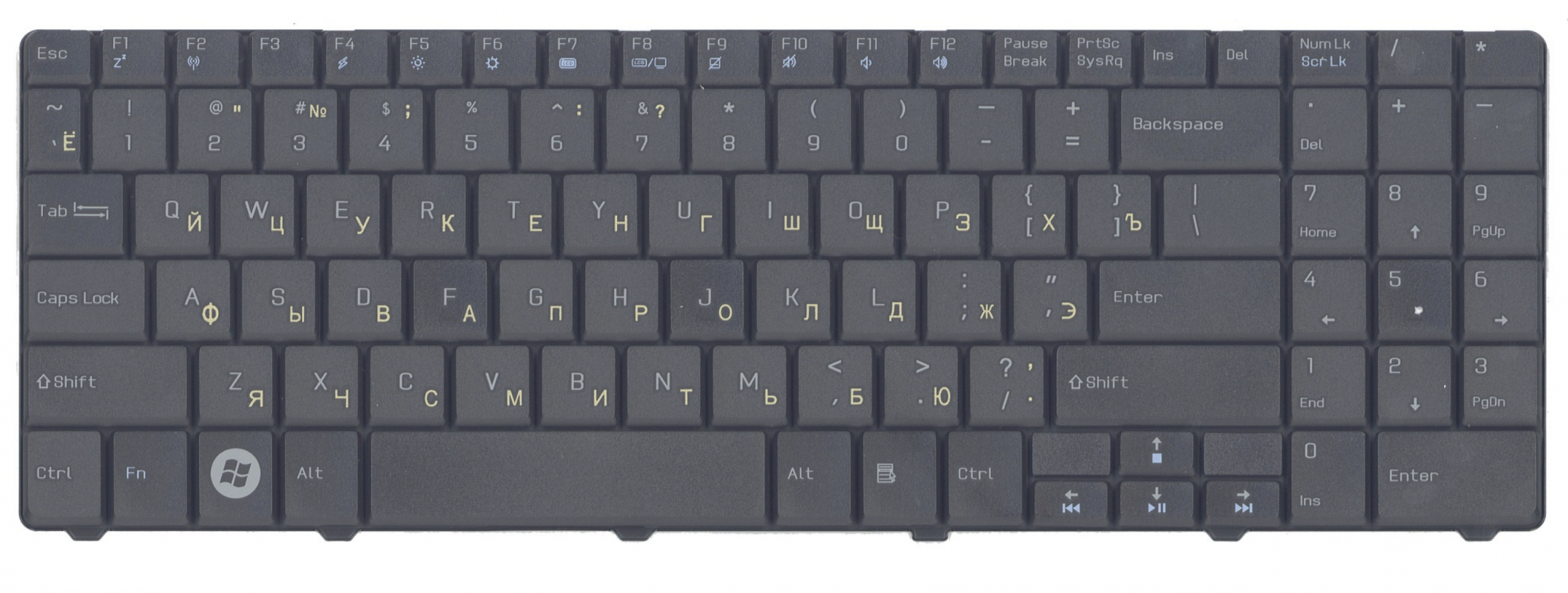 Клавиатура MSI CX640DX OEM