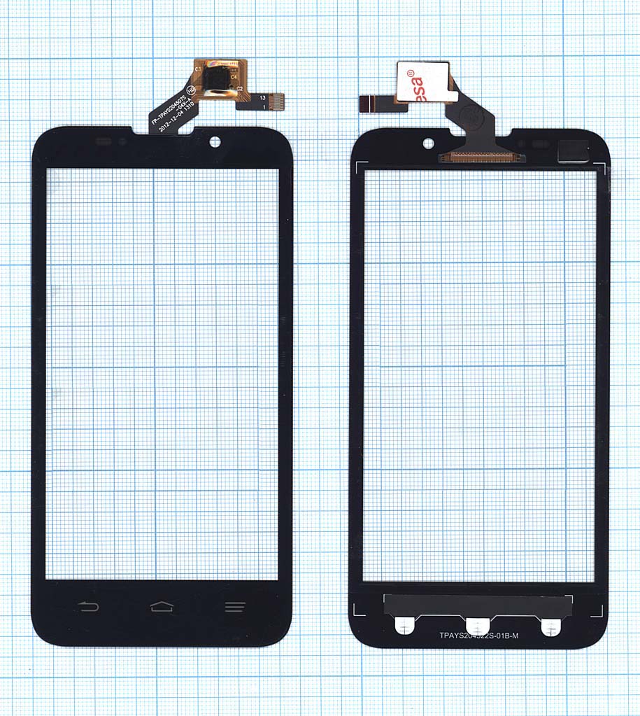 Сенсорное стекло (тачскрин) для ZTE Majesty Z796C черное