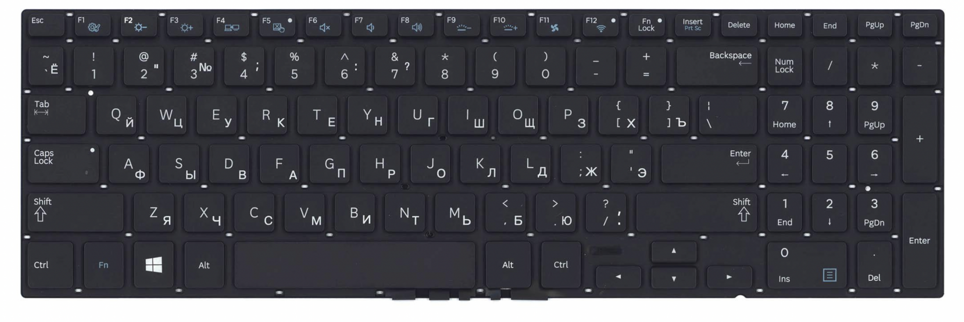 Клавиатура Samsung NP780Z5E с подсветкой, OEM