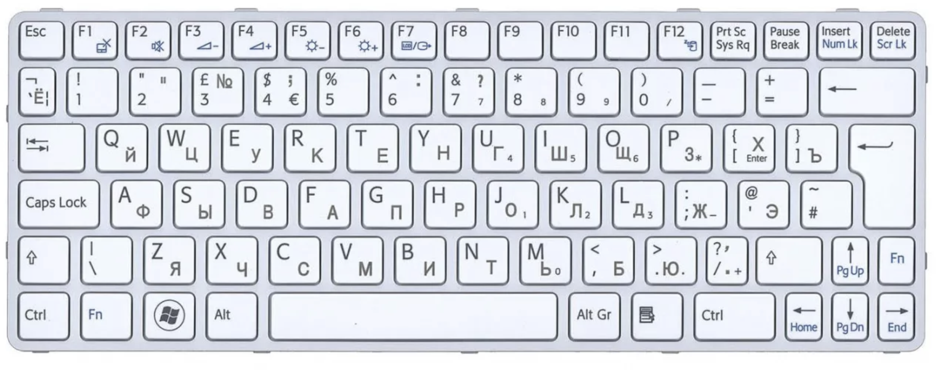 Клавиатура Sony VAIO SVE111B11V OEM