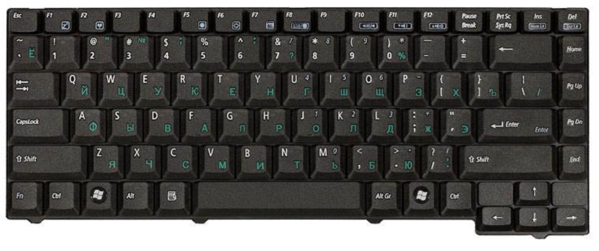 Клавиатура Asus A9R, X50, X50C, X50M, X50VL, X50Z, X51