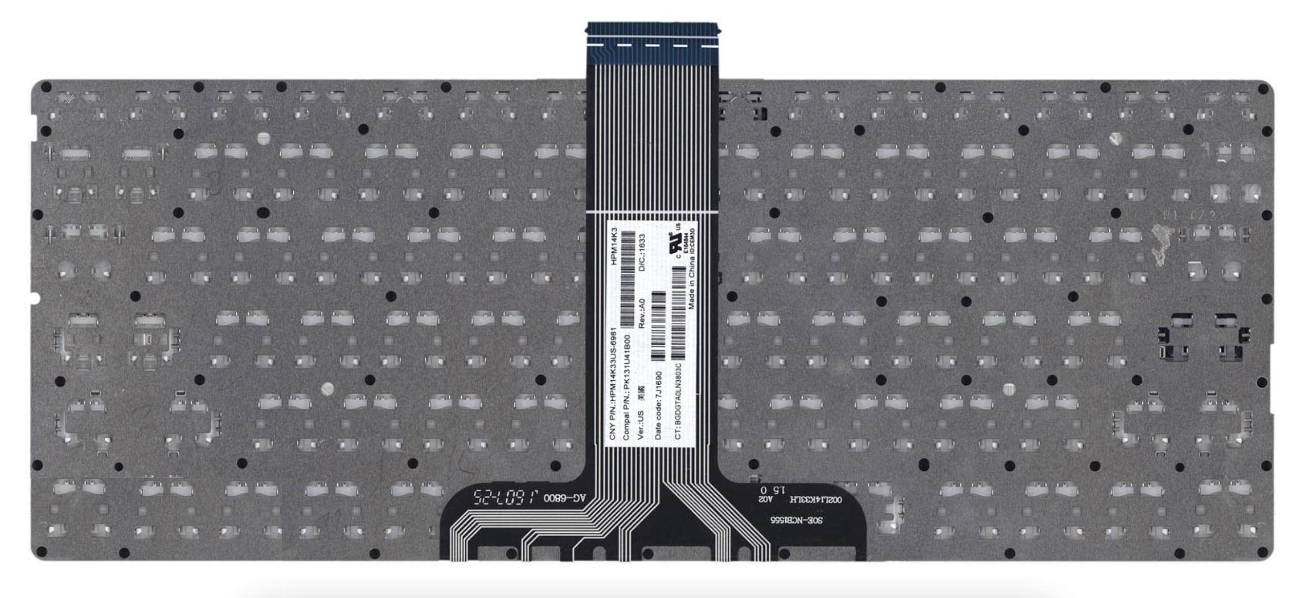 Клавиатура HP Stream 14-ax белая, OEM