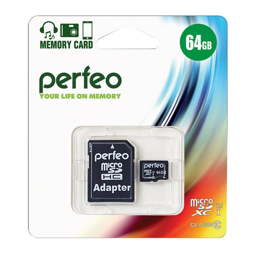 64GB PERFEO MicroSDXC UHS-I U1 class 10