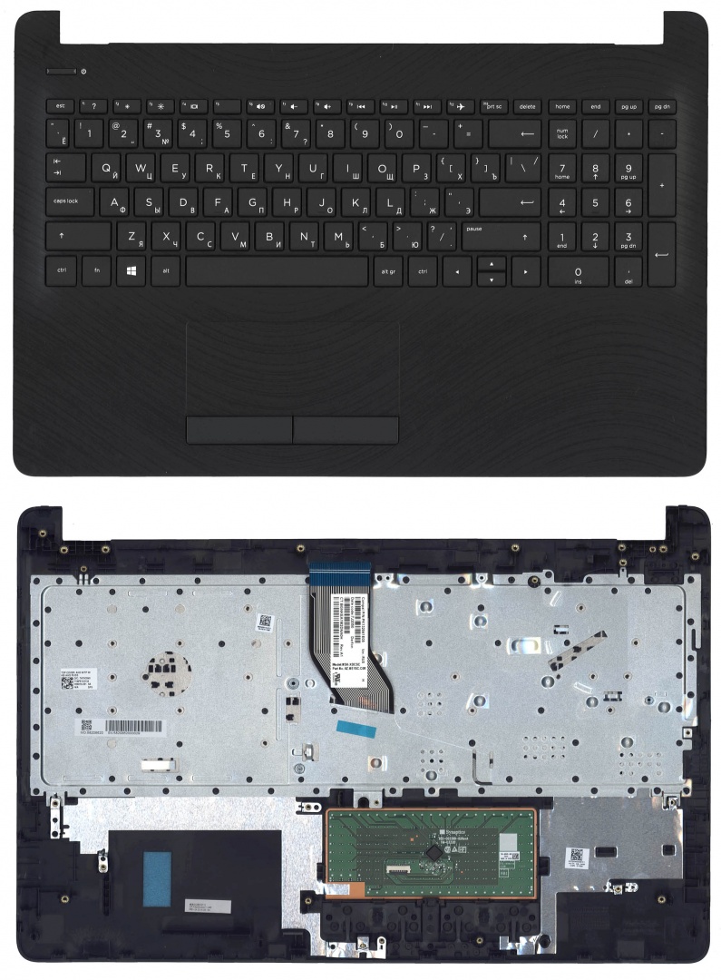 Клавиатура для ноутбука HP 15-BS 15-BW топкейс черный