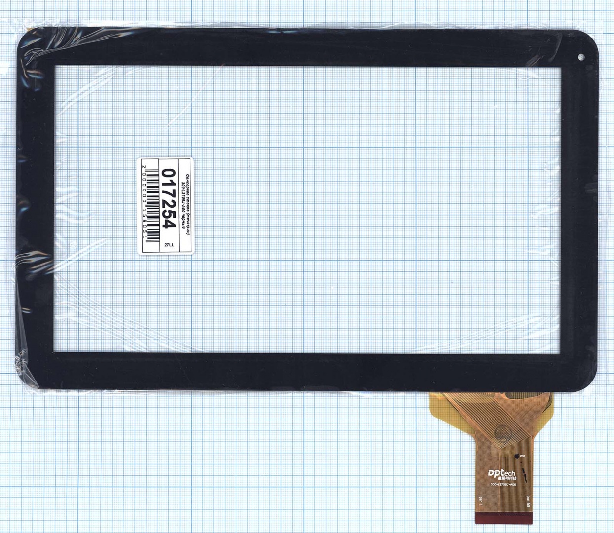 Сенсорное стекло (тачскрин) DPT 300-L3709J-A00 черное