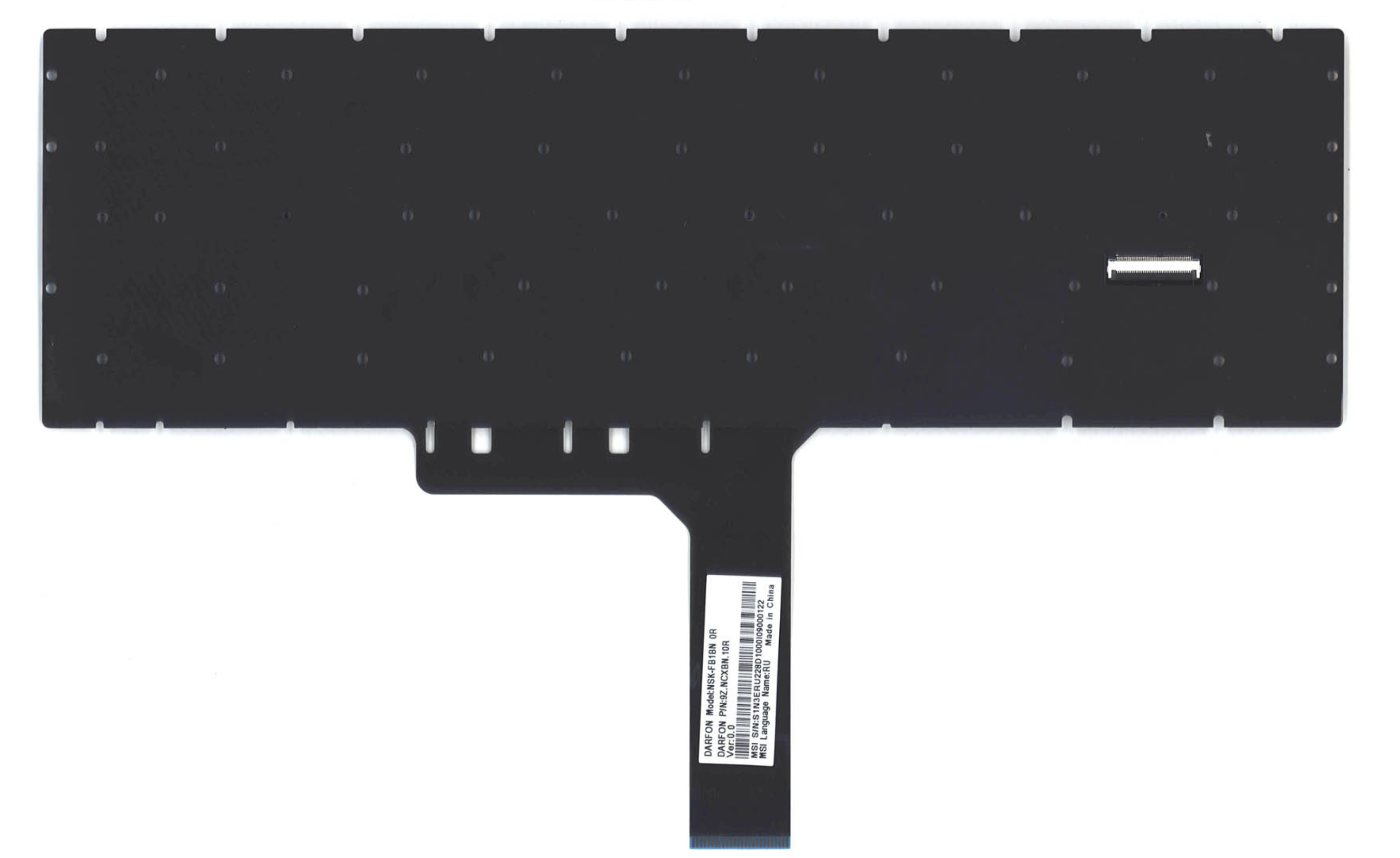 Клавиатура MSI GS75 Stealth 8SE-039RU с цветной подсветкой, OEM