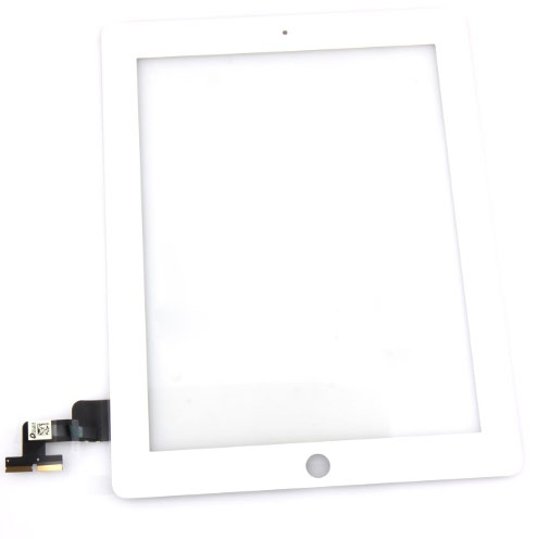 Сенсорное стекло (тачскрин) для iPad 2 (A1395, A1396, A1397) белое