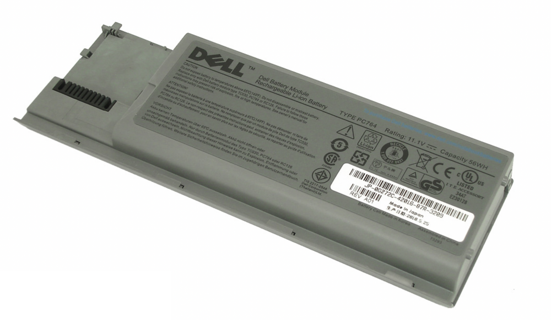 Аккумулятор DELL Latitude D620 11.1V, 56Wh, Original