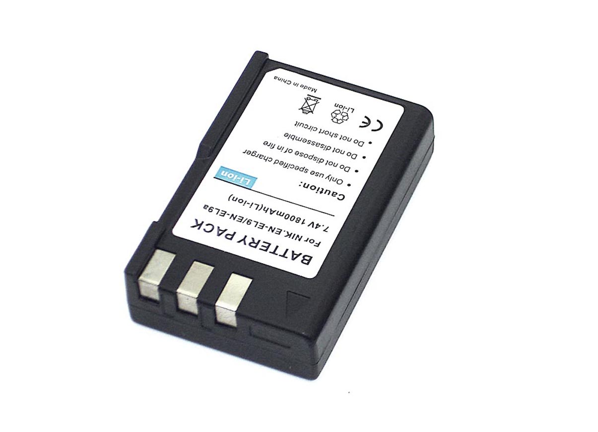 Аккумуляторная батарея для фотоаппарата Nikon D40, D60 (EN-EL9) 7,4V 1800mAh Li-ion