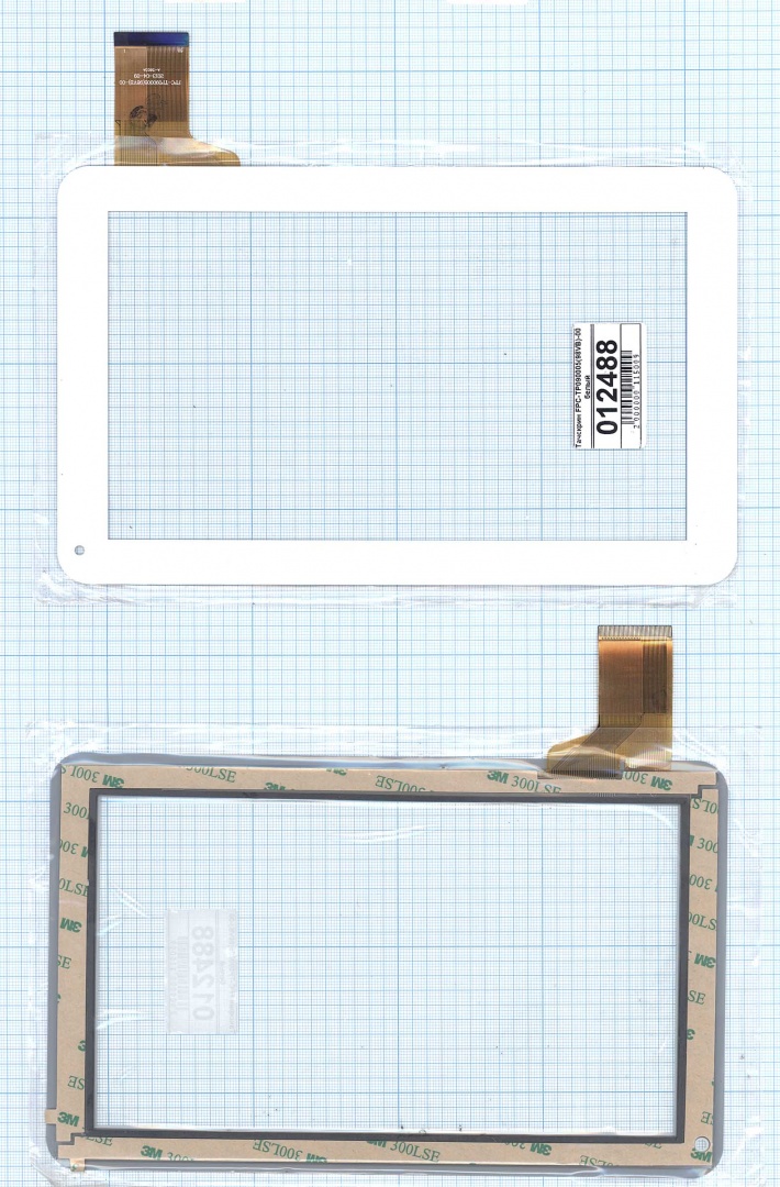 Сенсорное стекло (тачскрин) FPC-TP090005(98VB)-00 белое