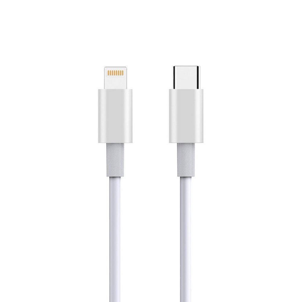 Кабель USB TYPE-C - Lightning 8-pin SMARTBUY белый (1м)