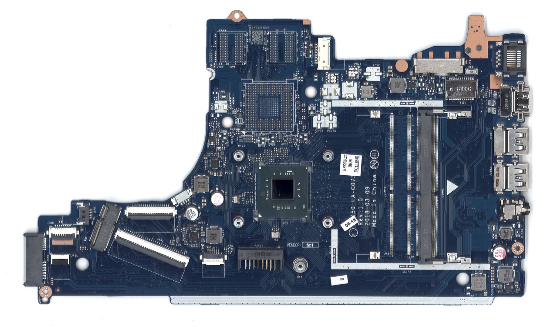 Материнская плата LA-G073P HP 15-DA N4000 DDR4 UMA