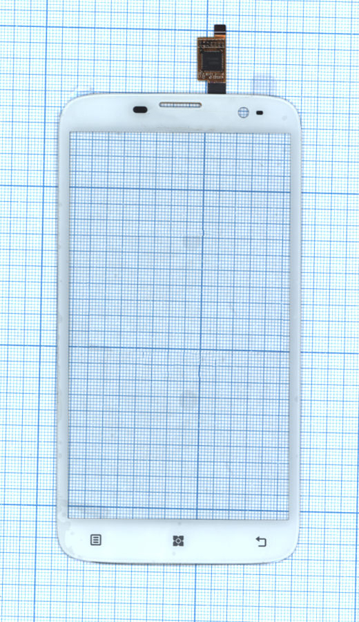 Сенсорное стекло (тачскрин) для Lenovo A850 белое