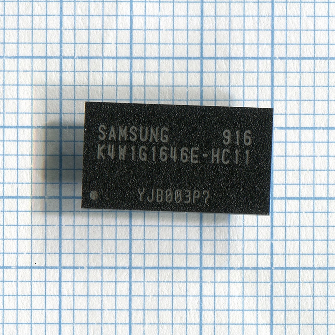 Видеопамять K4W1G1646E-HC11 GDDR3 128 Мб с разбора