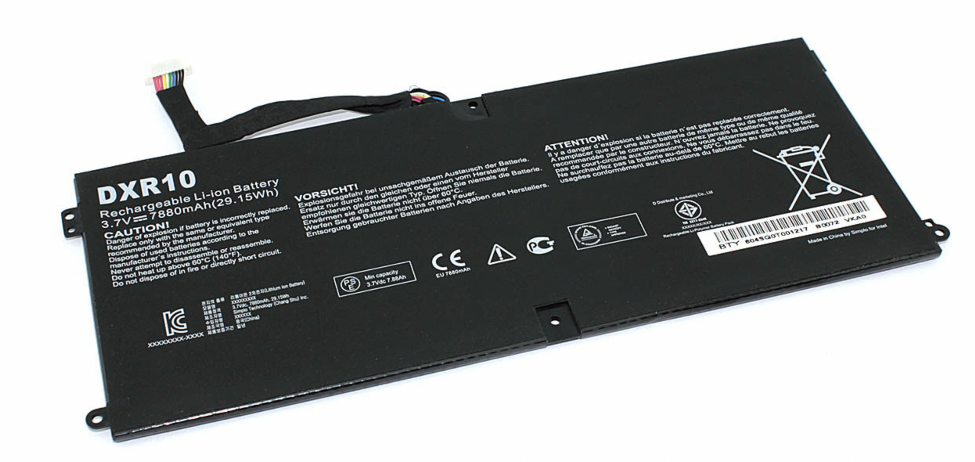 Аккумулятор DELL 427TY 3.7V, 7880mAh, OEM