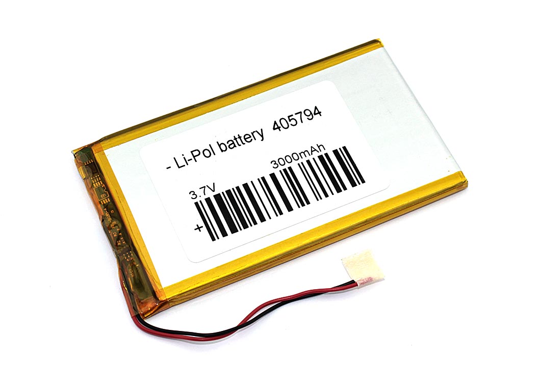 Аккумулятор Li-Pol (батарея) 4*57*94мм 2pin 3.7V/3000mAh