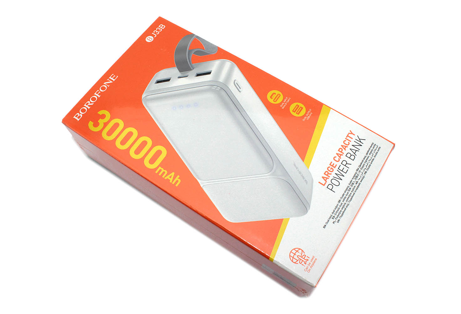 Внешний аккумулятор Powerbank Borofone BJ33B Creed 30000mAh, белый