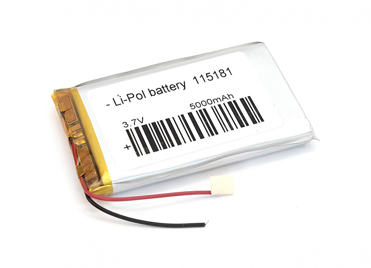 Аккумулятор Li-Pol (батарея) 10*51*81мм 2pin 3.7V/5000mAh