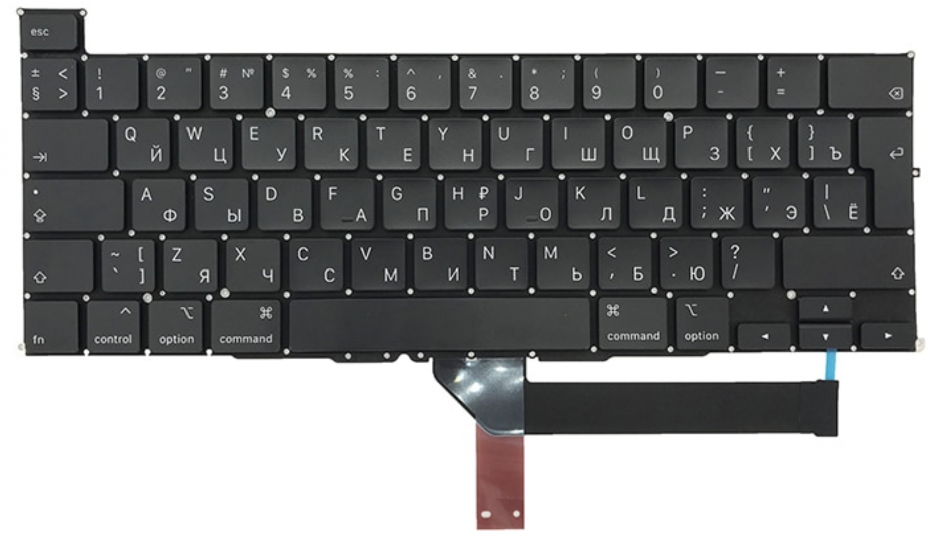 Клавиатура Apple MacBook Pro 16" 2019 A2141 (MVVM2LL/A) большой Enter, OEM