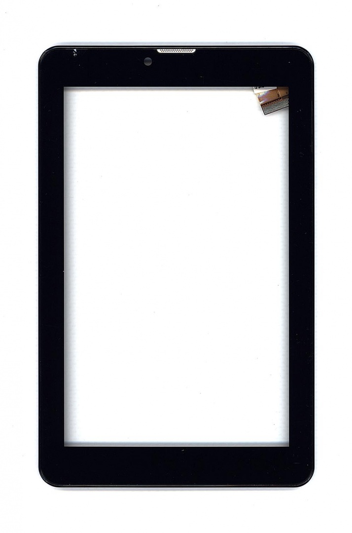 Сенсорное стекло (тачскрин) для Irbis TZ747 черное с рамкой