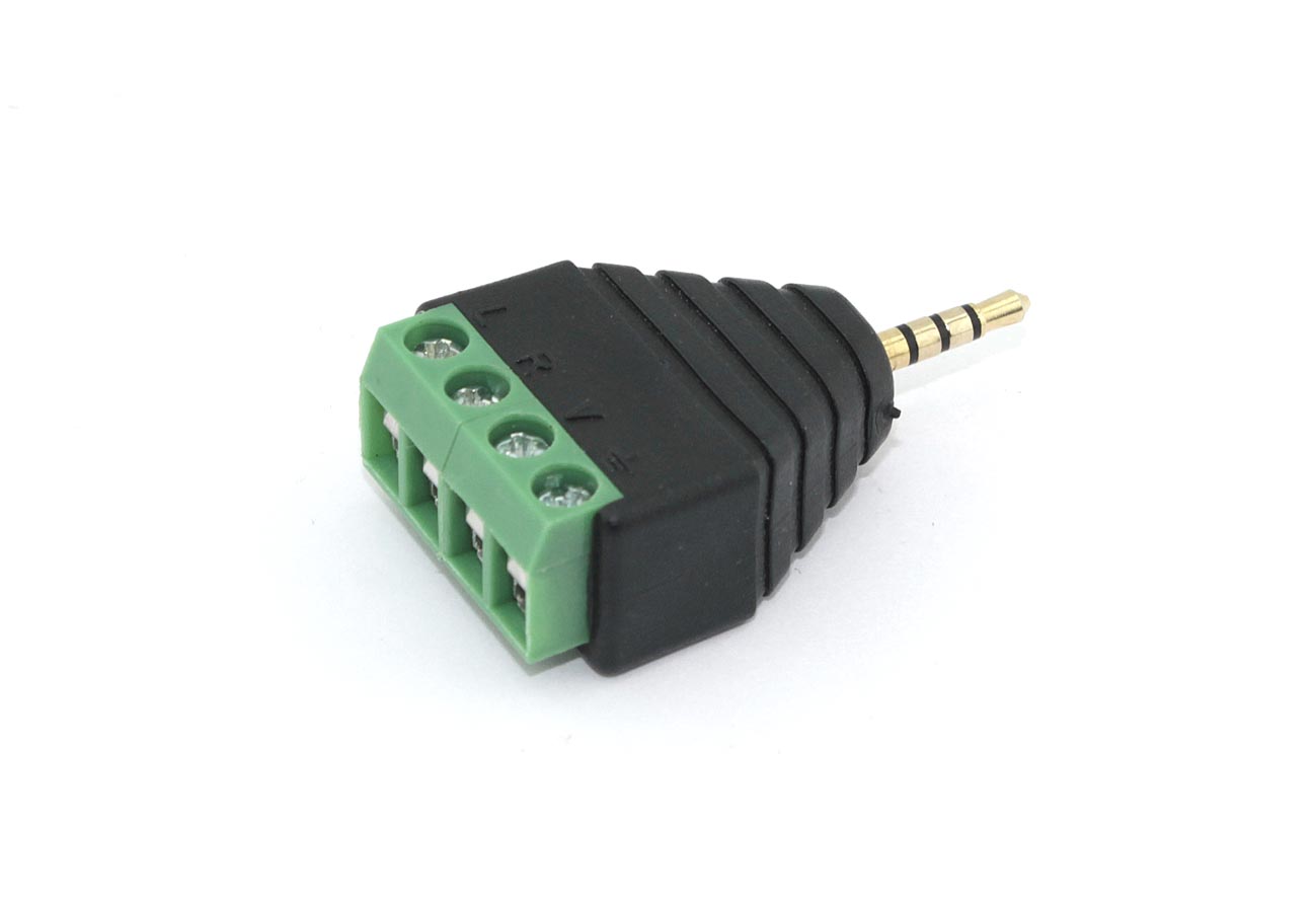 Сборный штекер microJack 2.5 мм 3 канала