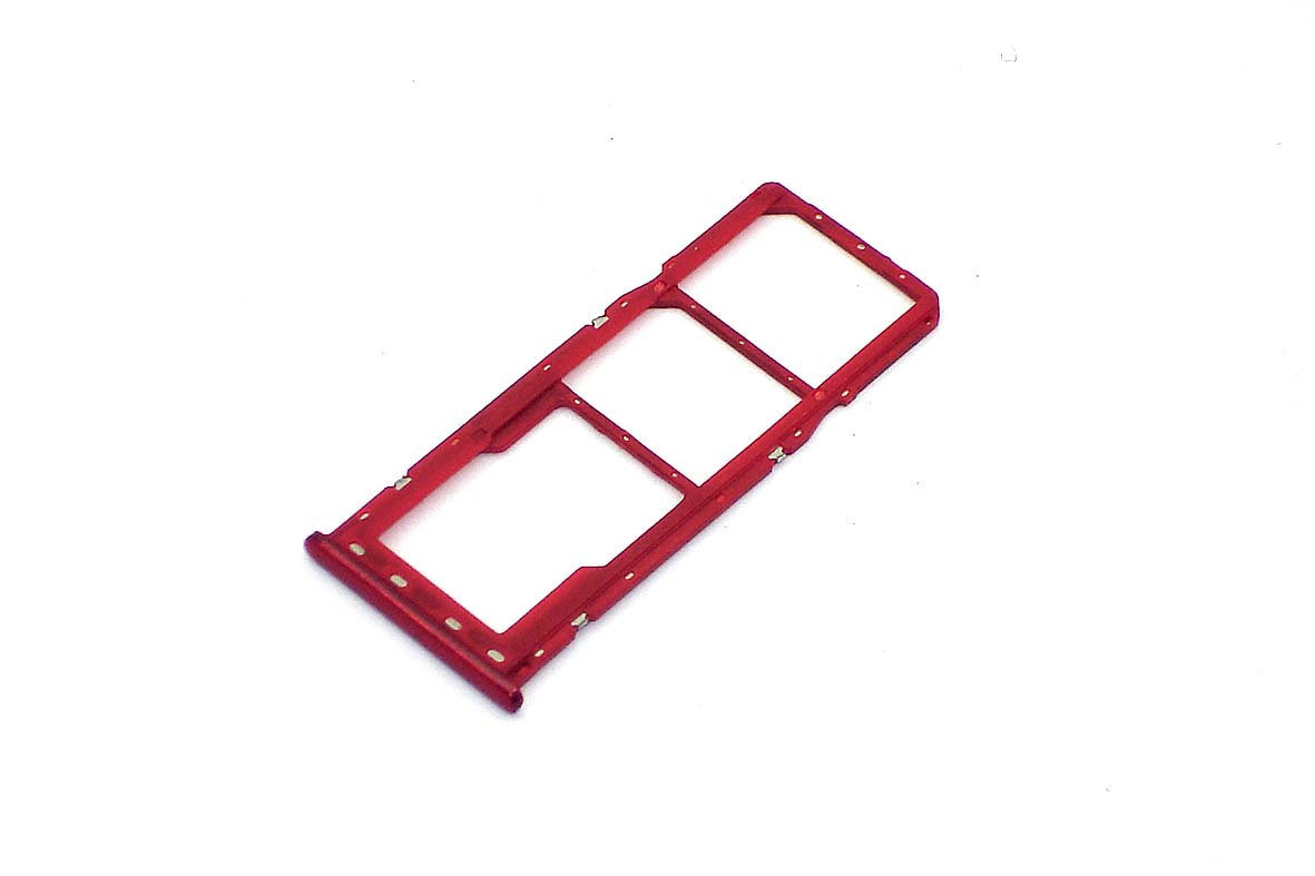 Лоток для SIM-карты Samsung Galaxy A20/A30/A50/A70 (A205F/A305/A505/A705F) красный