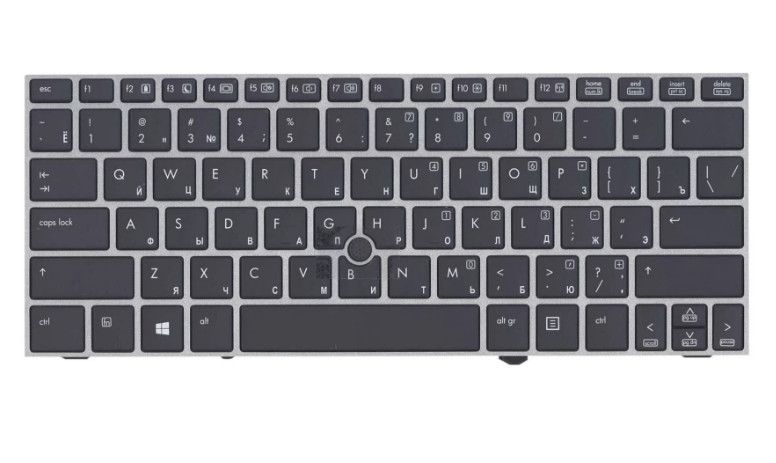 Клавиатура HP Elitebook 2170p с серой рамкой,  OEM