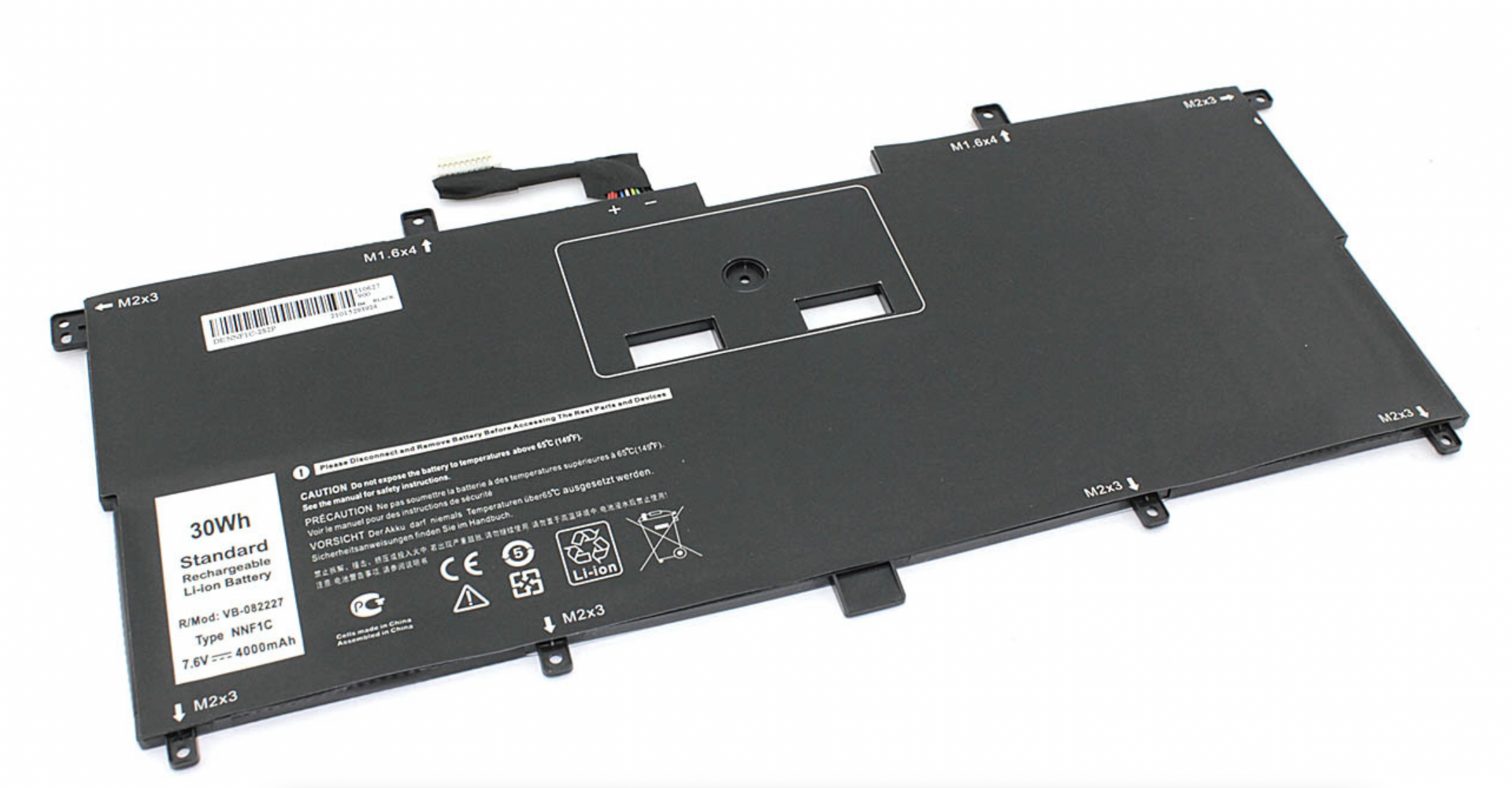 Аккумулятор Dell XPS 13 9365 7.6V, 4000mAh, OEM