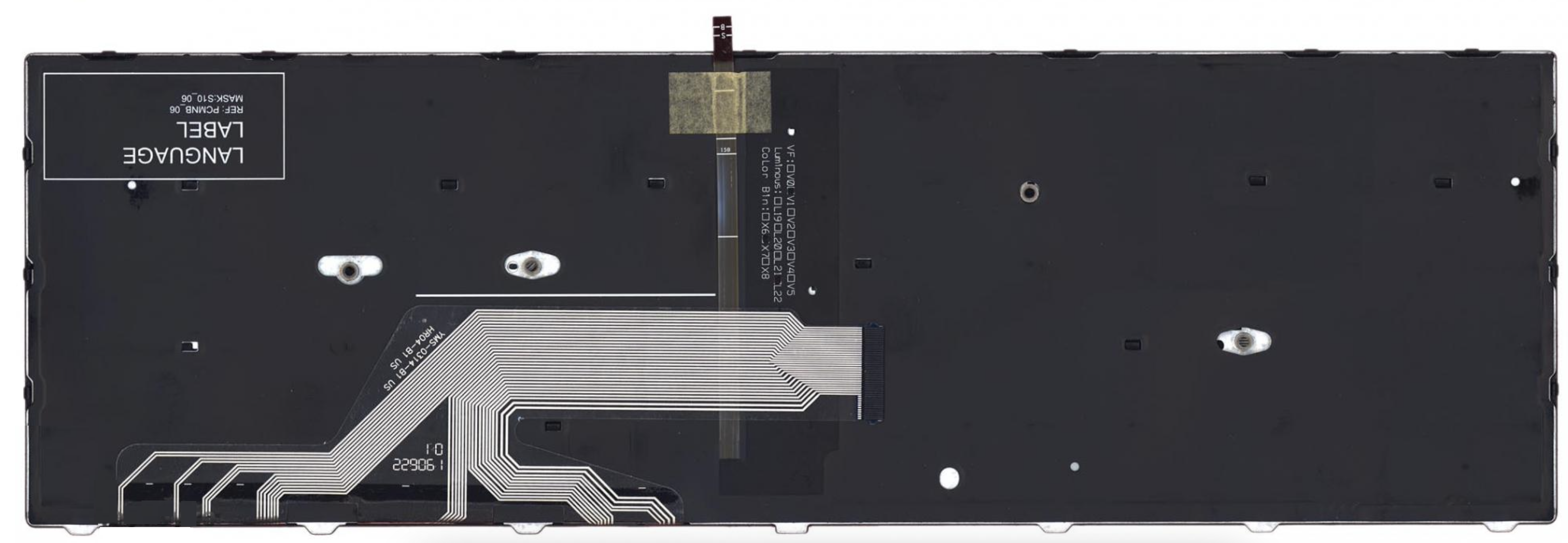 Клавиатура HP Probook 450 G5 c подсветкой, с черной рамкой, OEM