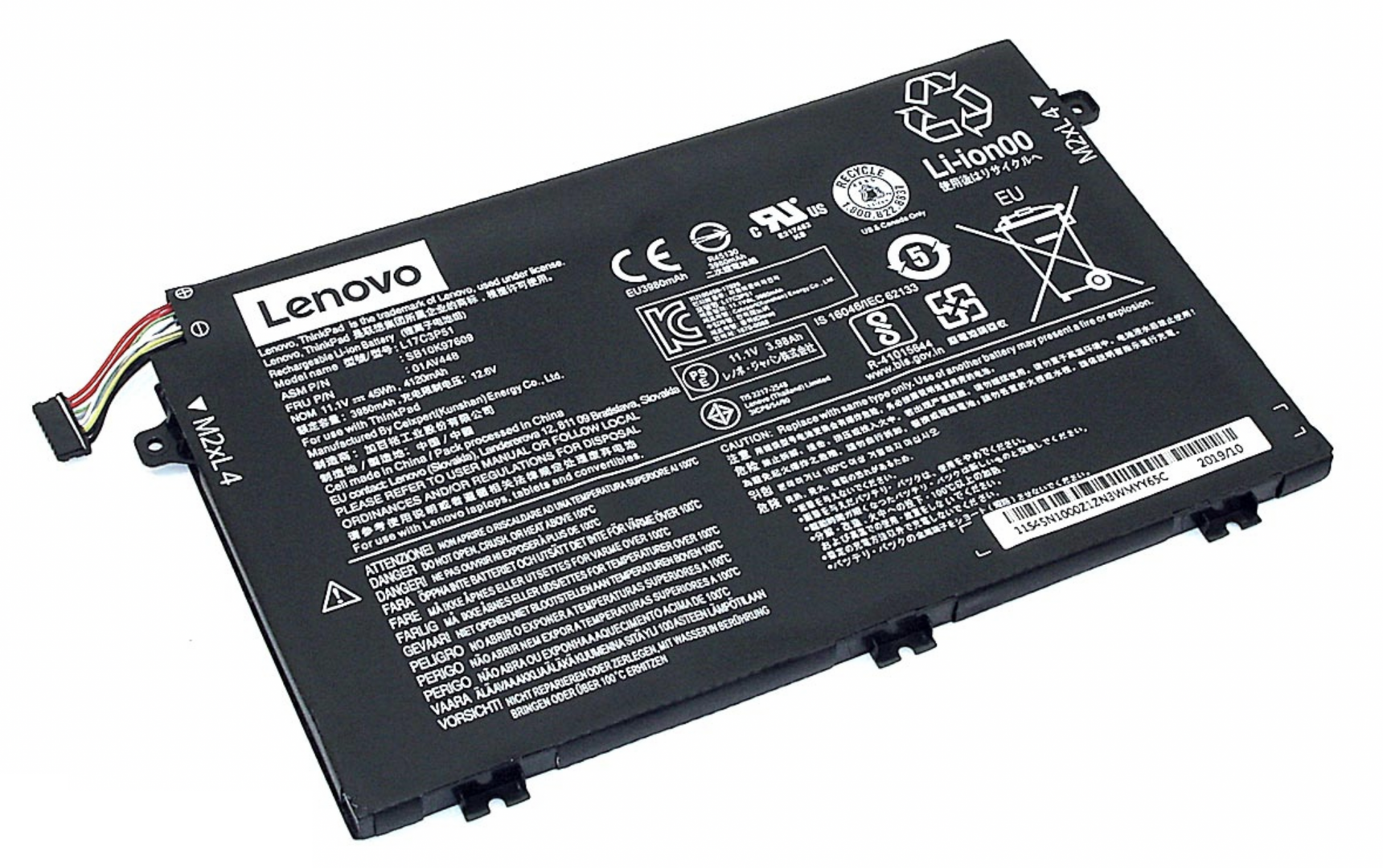 Аккумулятор Lenovo ThinkPad E490 11.1V, 4120mAh, Original