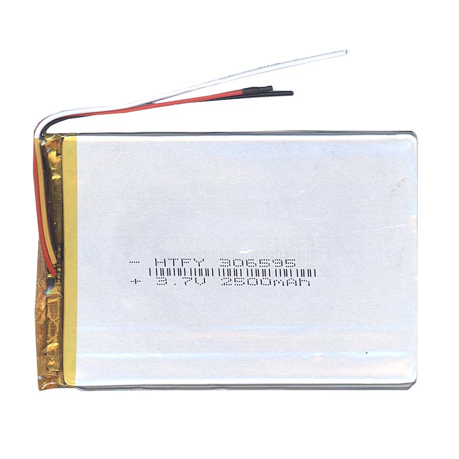 Аккумулятор Li-Pol (батарея) 3*65*95мм 3pin 3.7V/2500mAh