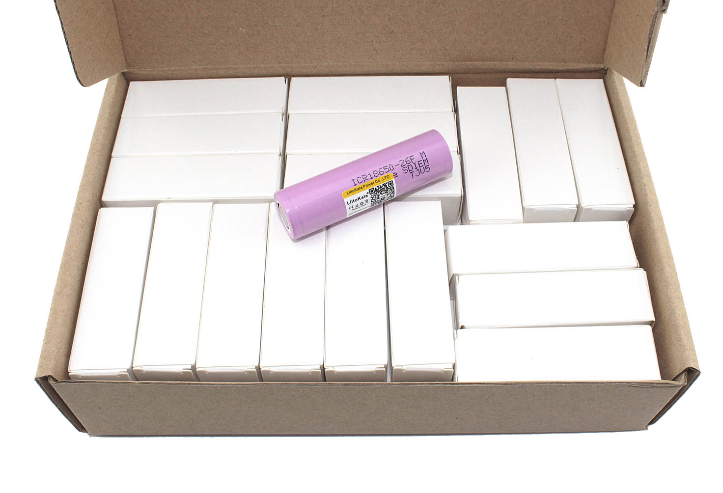 Аккумулятор типа 18650 Li-Ion LiitoKala Lii-26FM 2600mAh, 3.7V, упаковка 36 штук