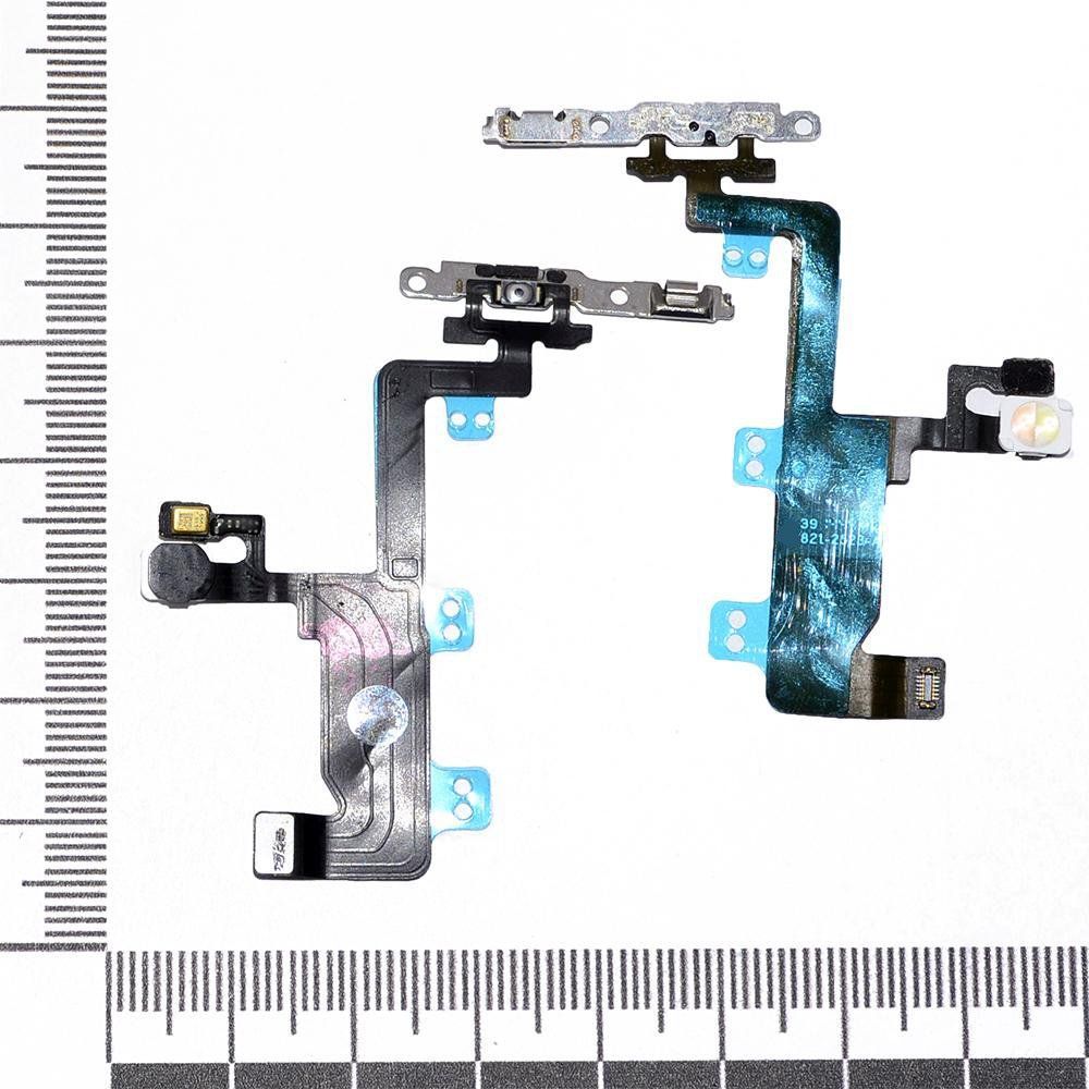 Шлейф iPhone 6 + кнопка вкл + вспышка + микрофон orig Factory