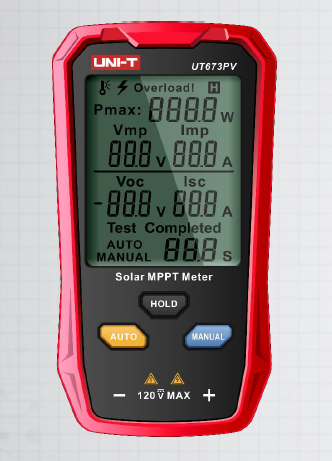 Тестер солнечных батарей MPPT  UNI-T UT673PV