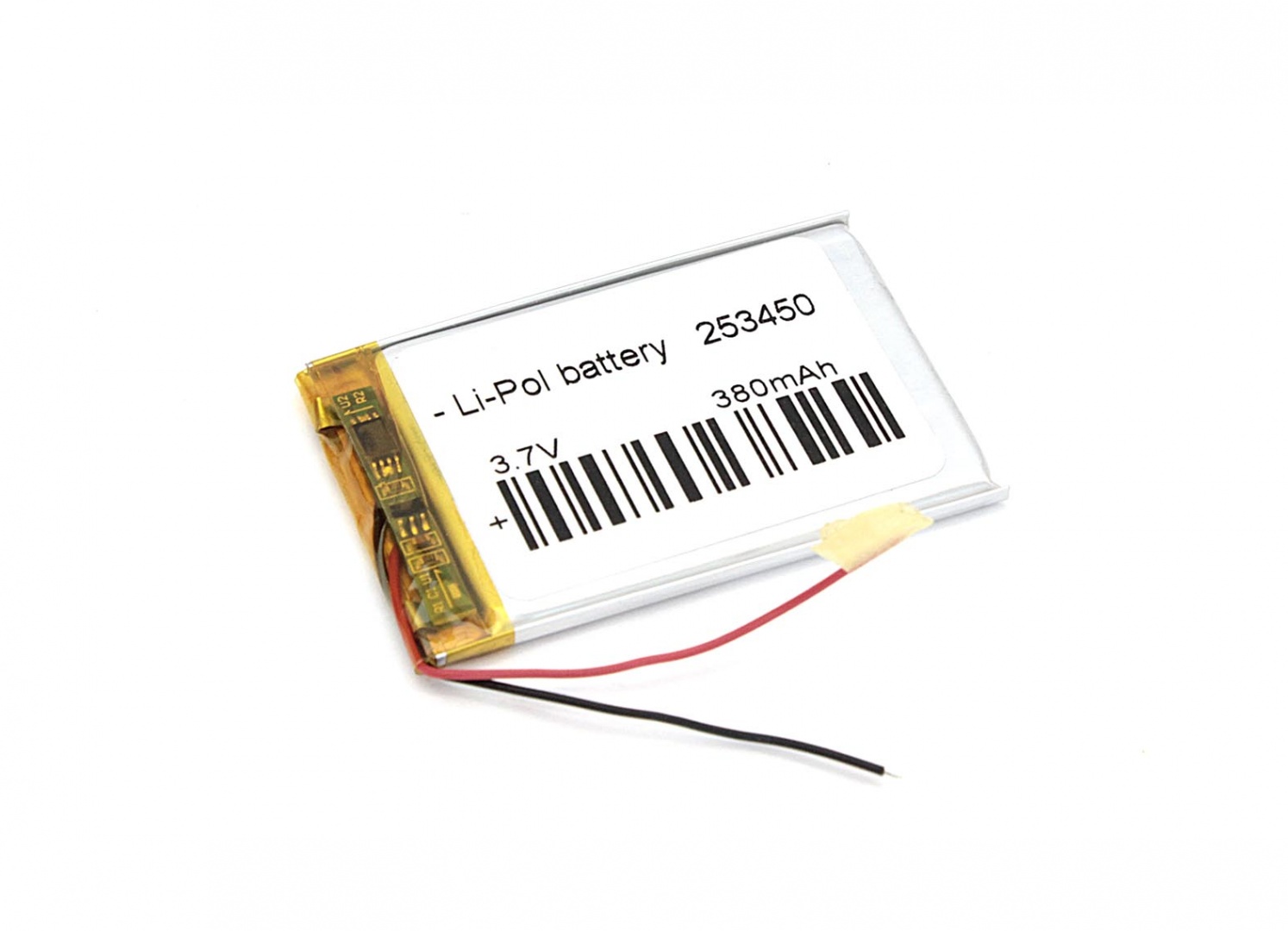 Аккумулятор Li-Pol (батарея) 2.5*34*50мм 2pin 3.7V/380mAh
