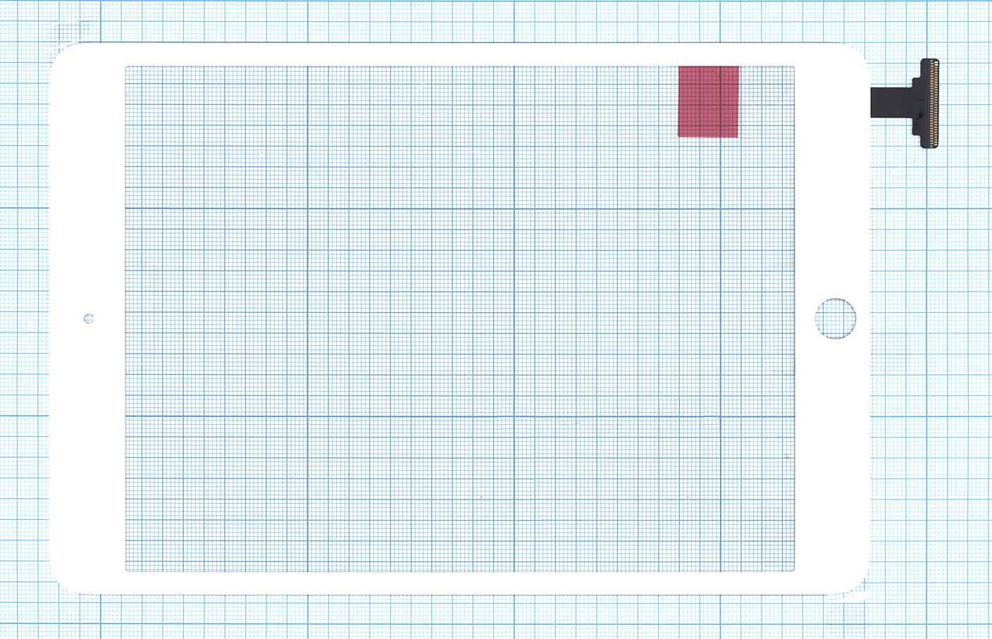 Сенсорное стекло (тачскрин) Ipad mini (A1432 A1454 A1455) белое