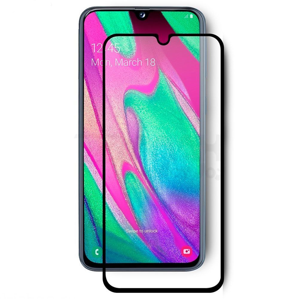 Защитное стекло 5D во весь экран Samsung Galaxy A40/A405/A01/M01