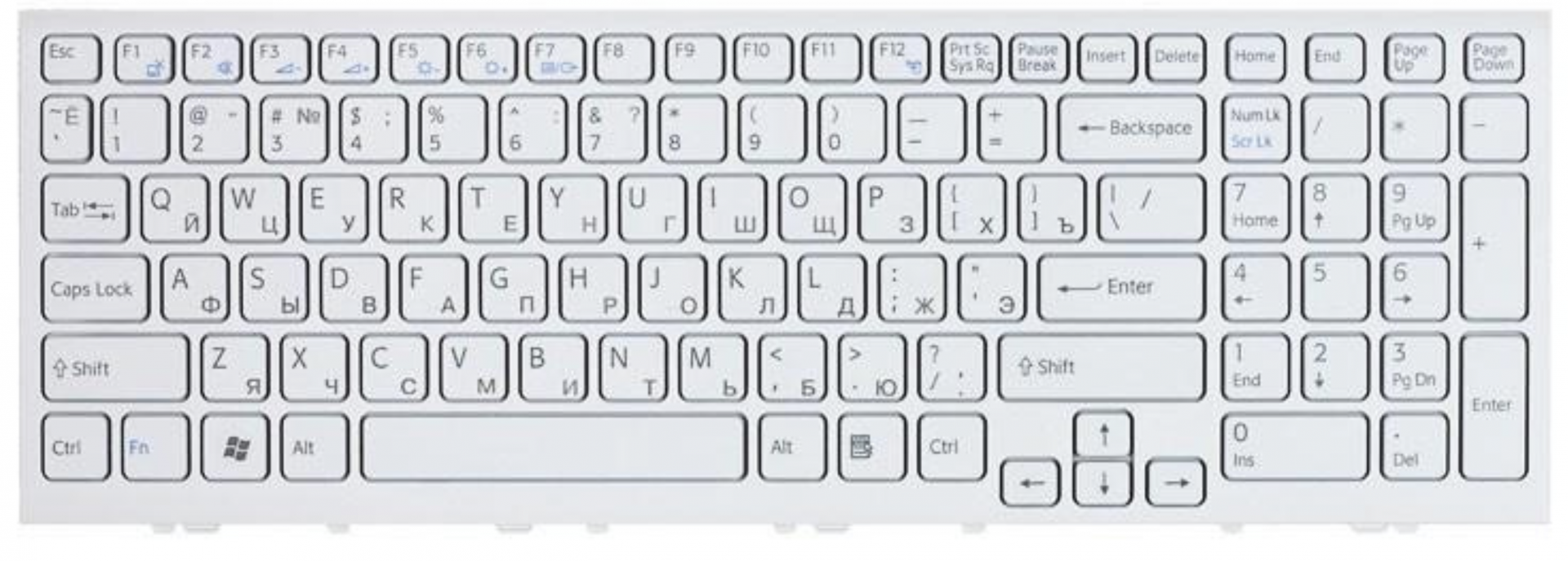 Клавиатура Sony VAIO VPCEH3P1E/L OEM