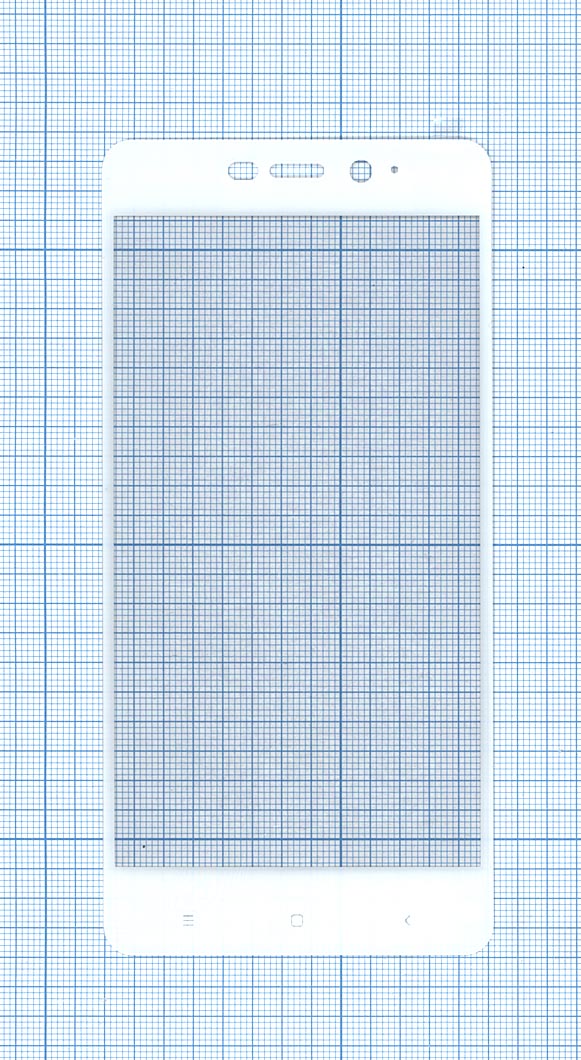 Защитное стекло "Полное покрытие" для Xiaomi Redmi 4 Prime белое