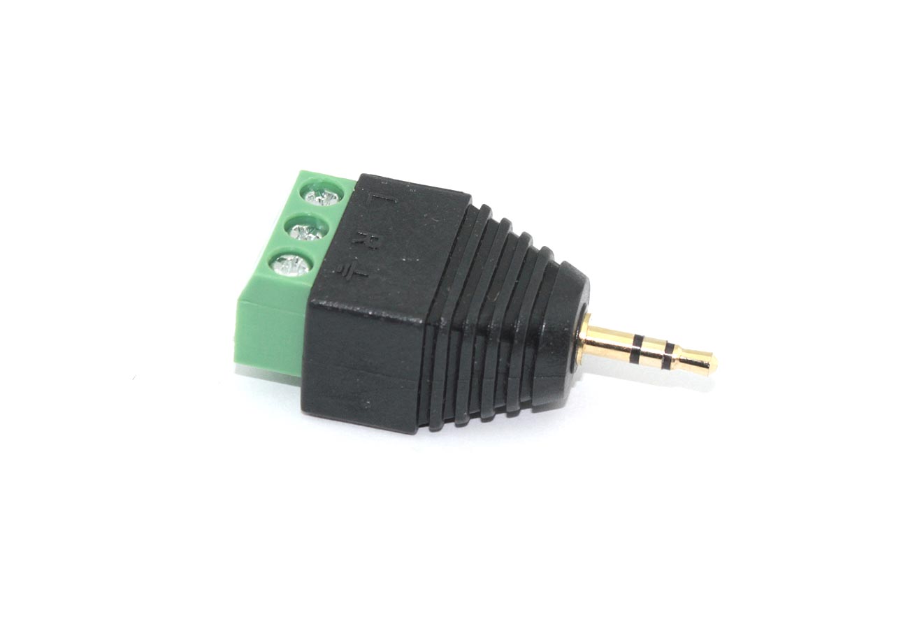 Сборный штекер microJack 2.5 мм 2 канала