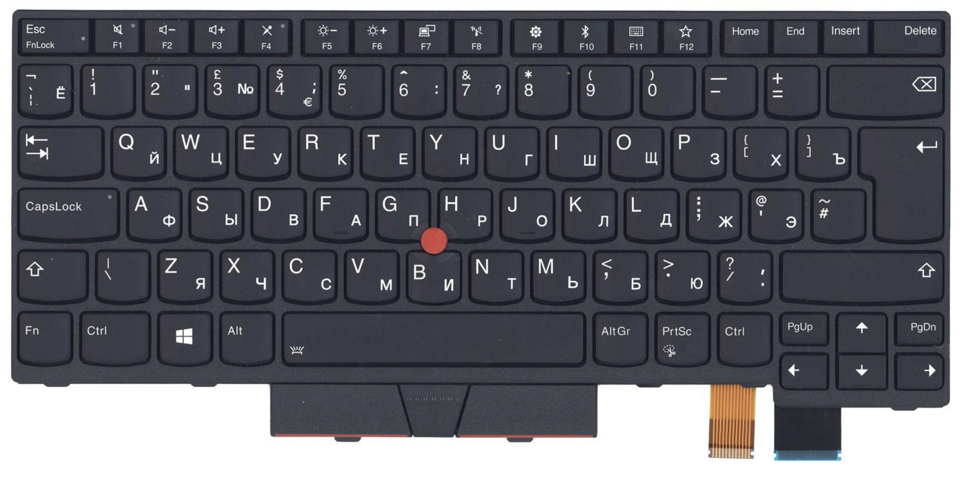 Клавиатура Lenovo ThinkPad A475 с подсветкой, OEM