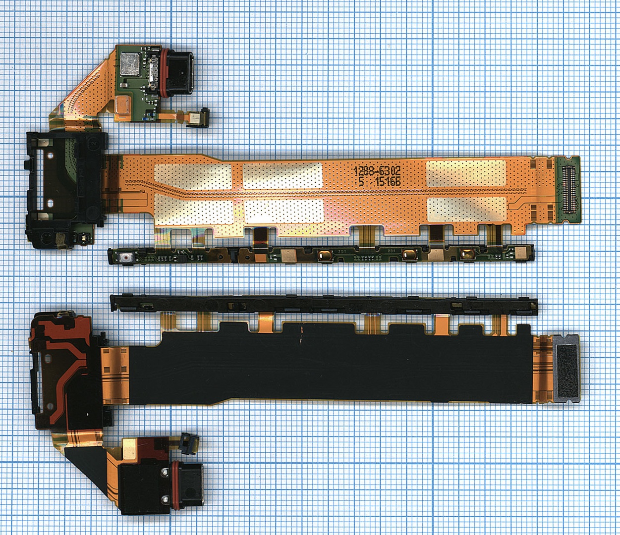 Шлейф разъема питания с микрофоном для Sony Xperia Z3+/Z4 Dual SIM D6553