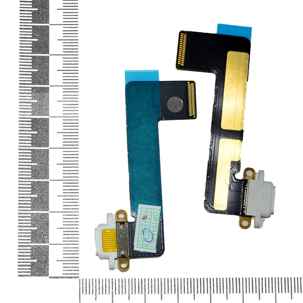 Шлейф iPad mini + разъем зарядки белый orig Factory