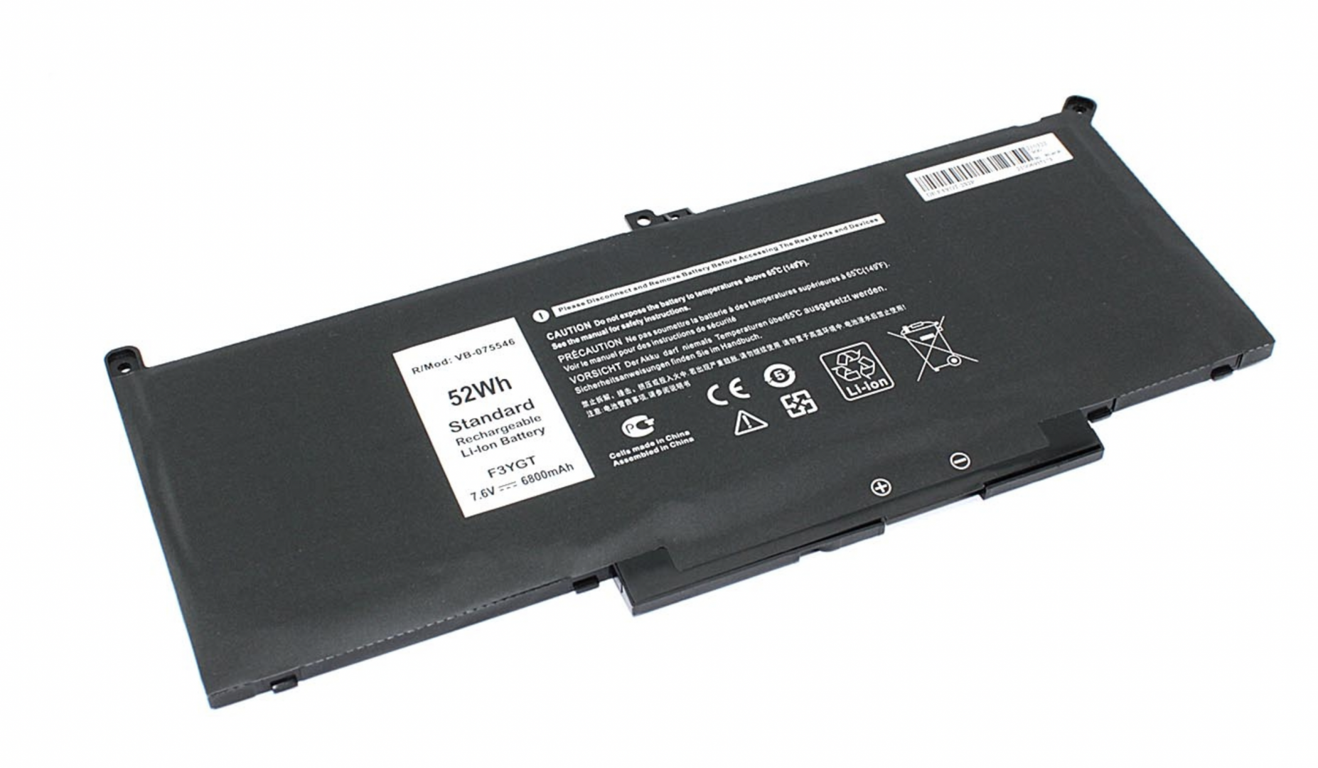 Аккумулятор Dell Latitude 7380 7.6V, 6800mAh, OEM