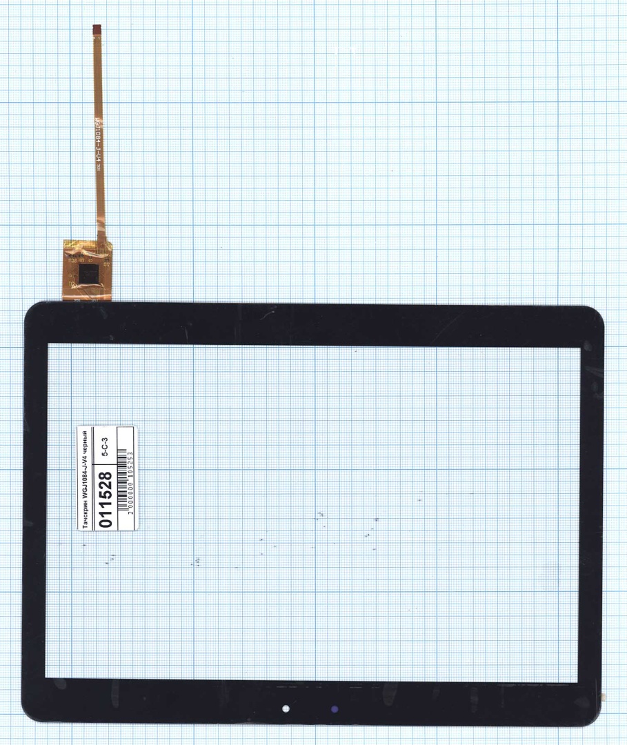 Сенсорное стекло (тачскрин) Ritmix RMD-1028 WGJ1084-J-V4 черное