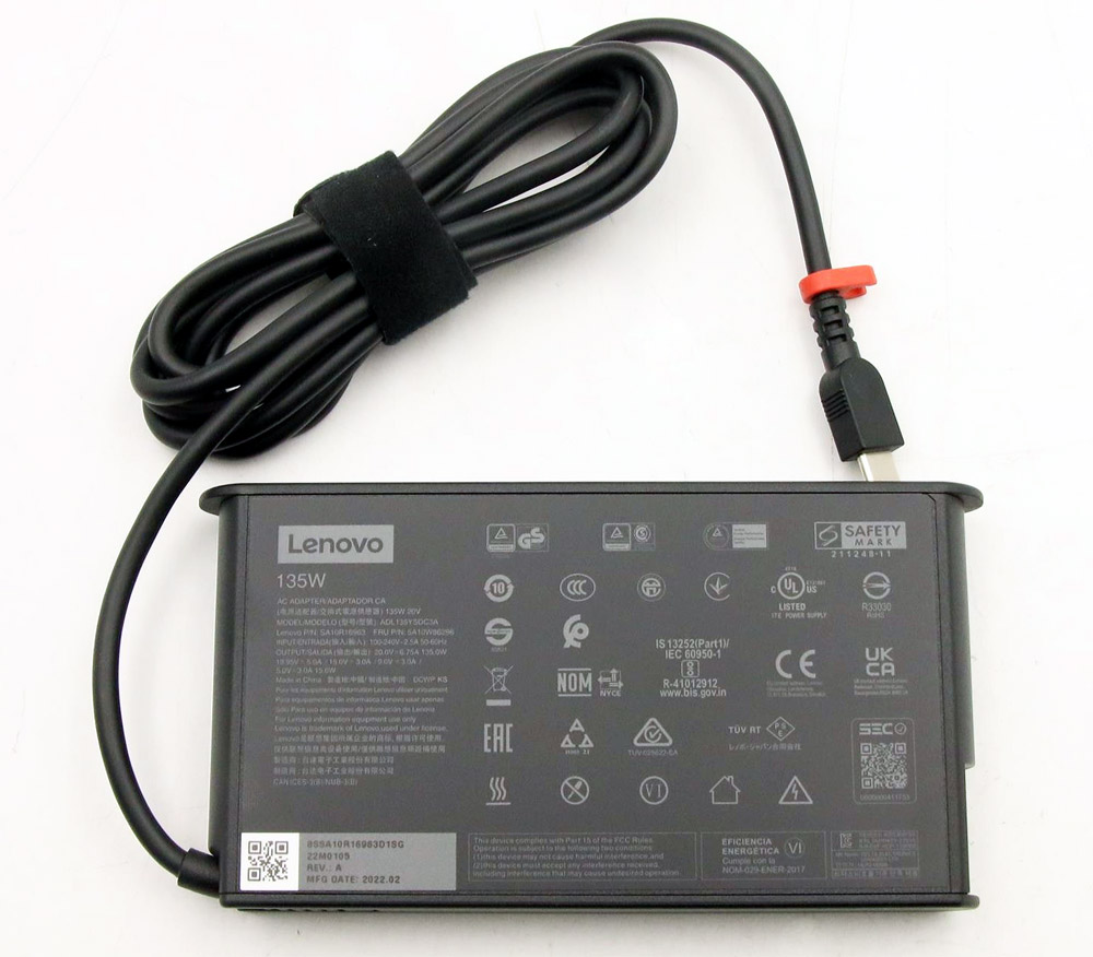 Блок питания (сетевой адаптер) для ноутбуков Lenovo 20V 6.75A 135W Type-C