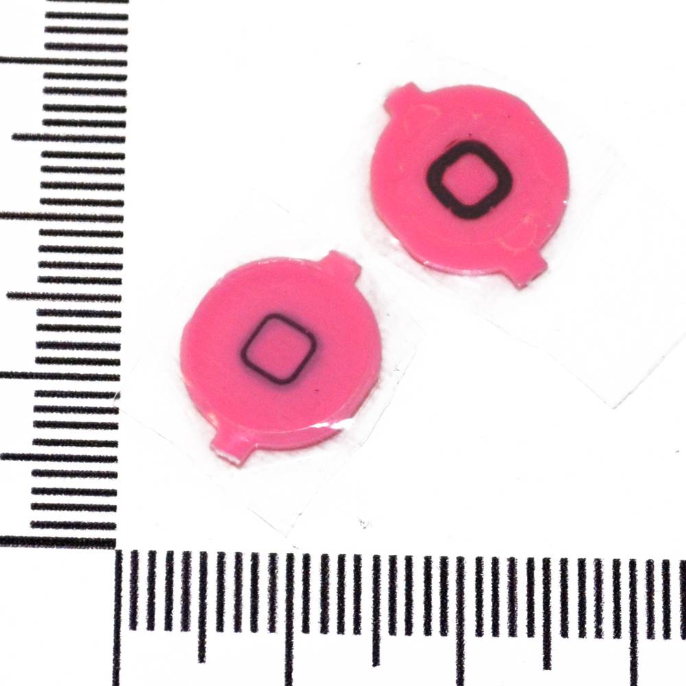 Кнопка HOME толкатель iPhone 4 розовый