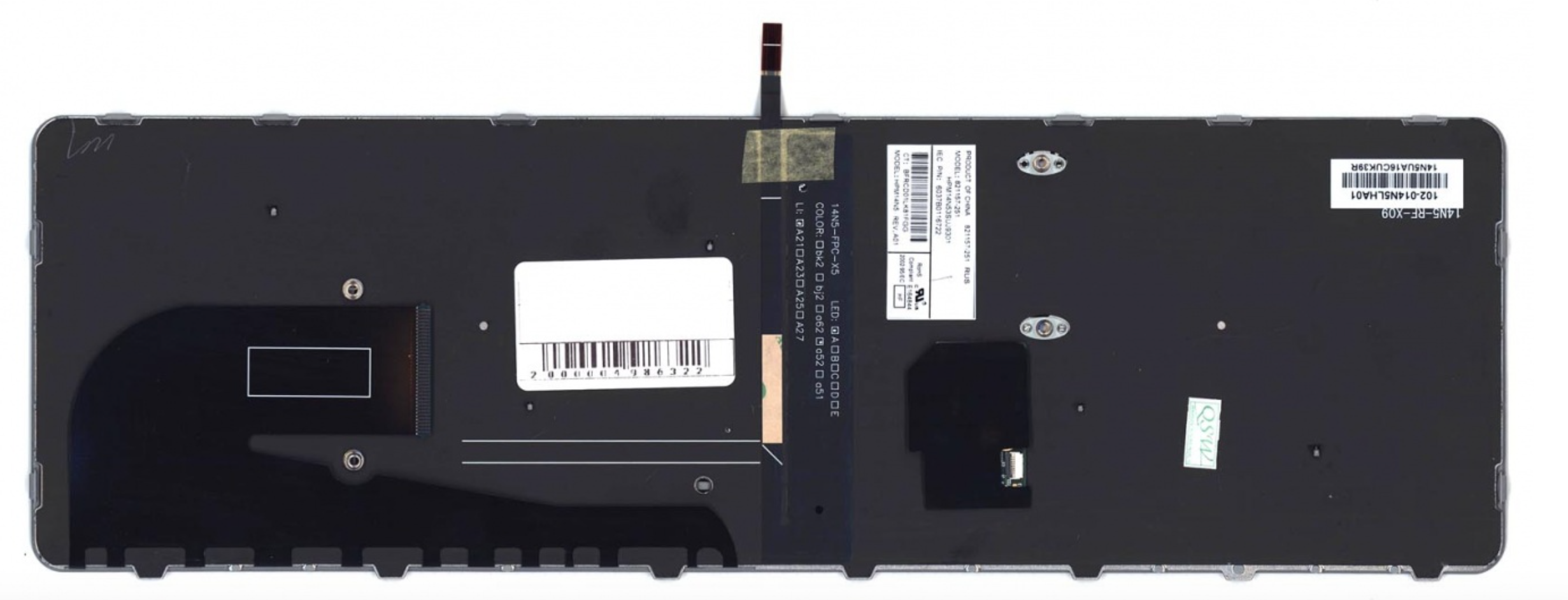 Клавиатура HP Elitebook 850 G4 1EN64EA с черной рамкой и подсветкой, OEM