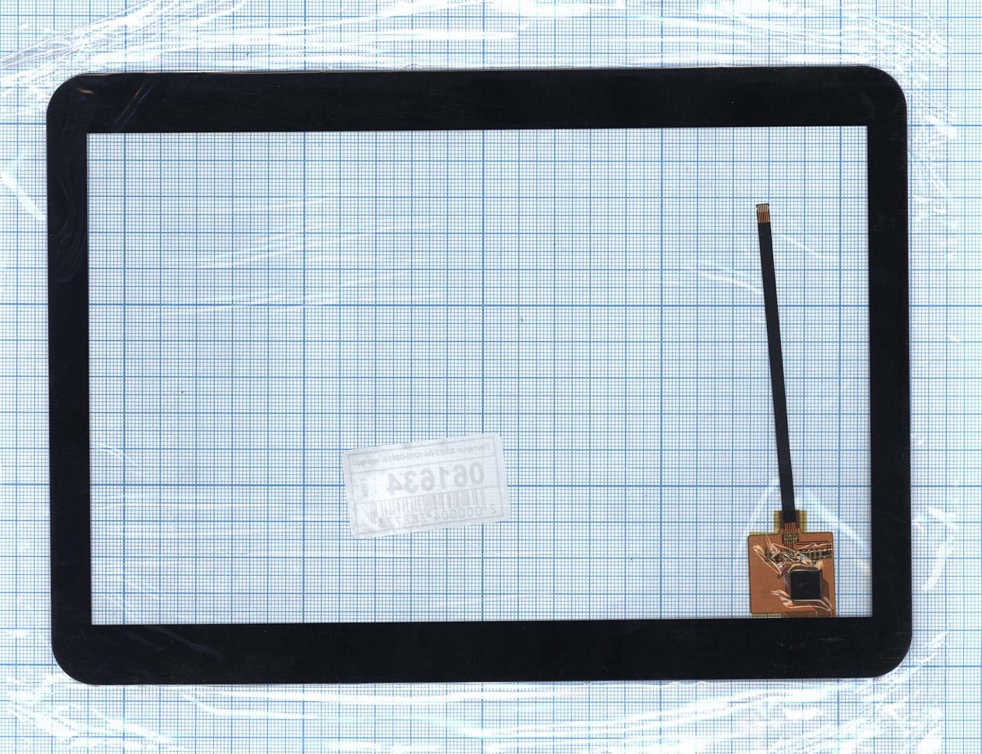 Сенсорное стекло (тачскрин) SSET 04-1010-0351B черное